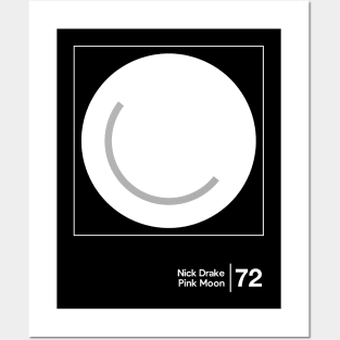 Pink Moon / Minimalist Style Graphic Artwork Posters and Art